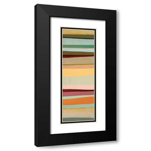 Sonoran Stripes I Black Modern Wood Framed Art Print with Double Matting by Davies, Jane