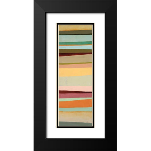 Sonoran Stripes I Black Modern Wood Framed Art Print with Double Matting by Davies, Jane