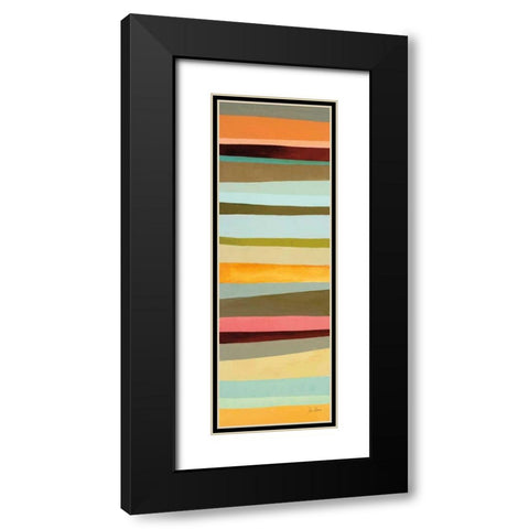 Sonoran Stripes II Black Modern Wood Framed Art Print with Double Matting by Davies, Jane