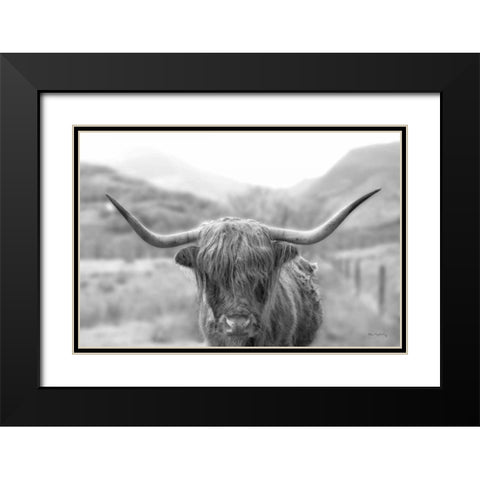 Scottish Highland Cattle III Neutral Crop Black Modern Wood Framed Art Print with Double Matting by Majchrowicz, Alan