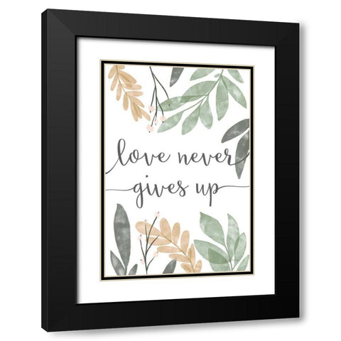 Sage Sayings III Neutral Black Modern Wood Framed Art Print with Double Matting by Thorns, Becky