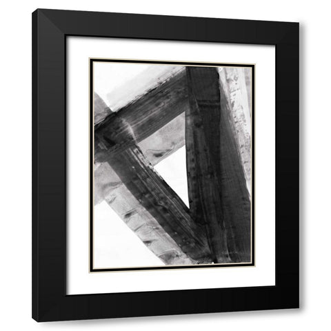 Under the Bridge IV Dark Black Modern Wood Framed Art Print with Double Matting by Hristova, Albena