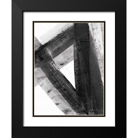 Under the Bridge IV Dark Black Modern Wood Framed Art Print with Double Matting by Hristova, Albena