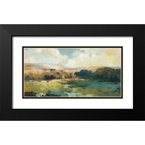 Daybreak Valley Neutral Crop Black Modern Wood Framed Art Print with Double Matting by Purinton, Julia