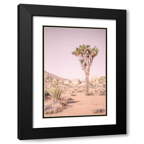 Joshua Tree III Blush Black Modern Wood Framed Art Print with Double Matting by Urquhart, Elizabeth