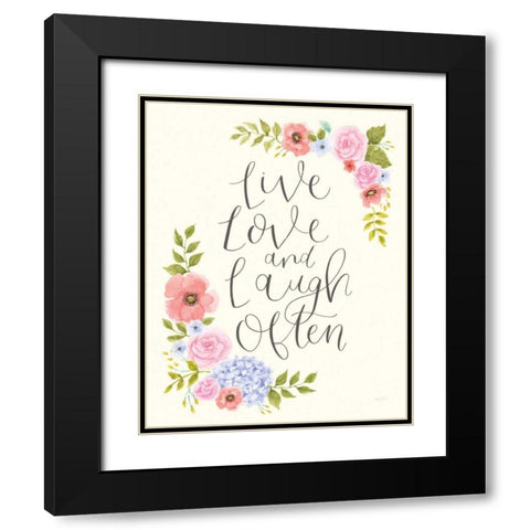Cottage Nostalgia IV Black Modern Wood Framed Art Print with Double Matting by Jackson, Jenaya