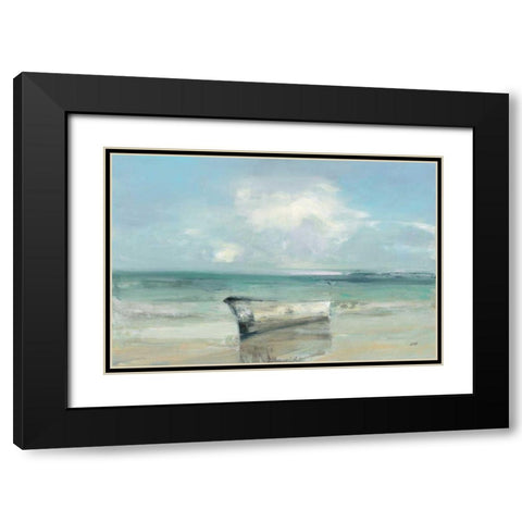 Ashore Black Modern Wood Framed Art Print with Double Matting by Purinton, Julia