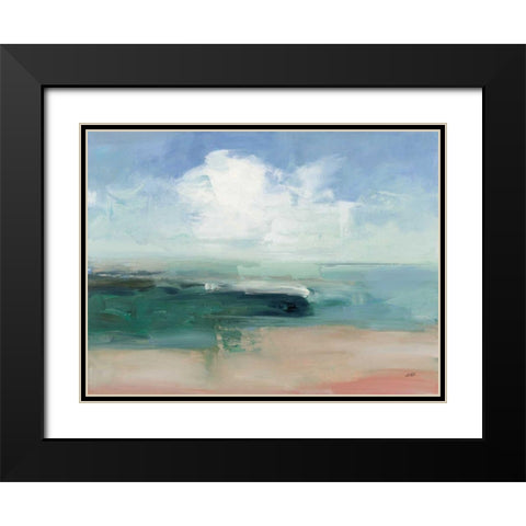 Big Clouds from the Shore Black Modern Wood Framed Art Print with Double Matting by Purinton, Julia