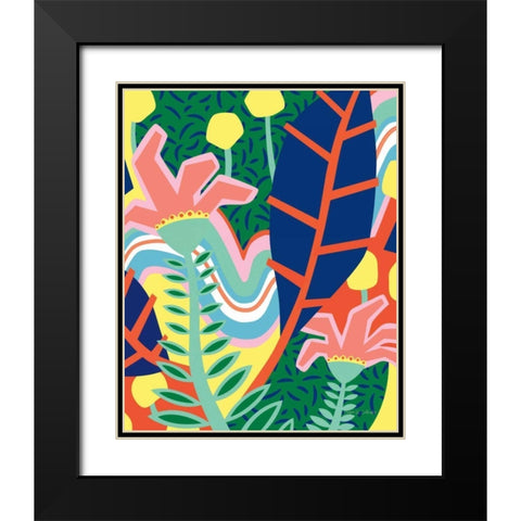 Candied Daisies Black Modern Wood Framed Art Print with Double Matting by Gallagher, Megan