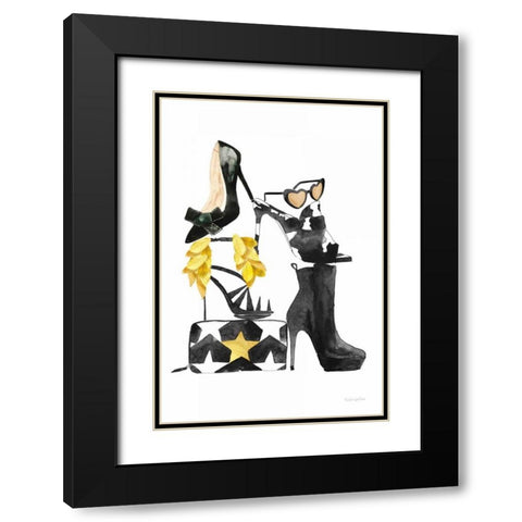 Glitz and Glam III Black Modern Wood Framed Art Print with Double Matting by Charro, Mercedes Lopez