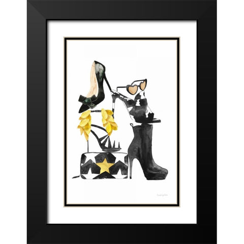 Glitz and Glam III Black Modern Wood Framed Art Print with Double Matting by Charro, Mercedes Lopez