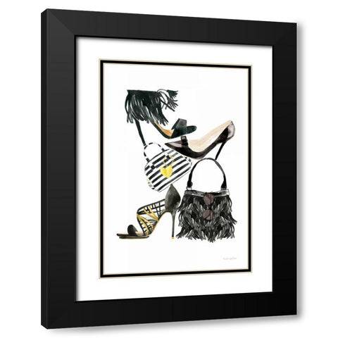 Glitz and Glam IV Black Modern Wood Framed Art Print with Double Matting by Charro, Mercedes Lopez