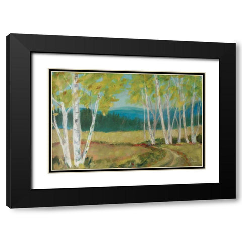Birch Road Black Modern Wood Framed Art Print with Double Matting by Schlabach, Sue