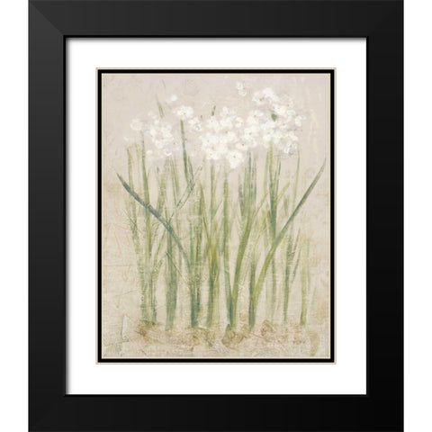 Narcissus Light Black Modern Wood Framed Art Print with Double Matting by Blum, Cheri