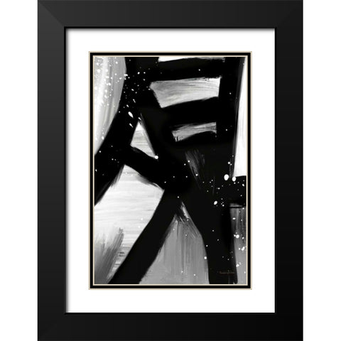 Winter in Paris I Black Modern Wood Framed Art Print with Double Matting by Charro, Mercedes Lopez