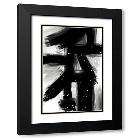 Winter in Paris II Black Modern Wood Framed Art Print with Double Matting by Charro, Mercedes Lopez
