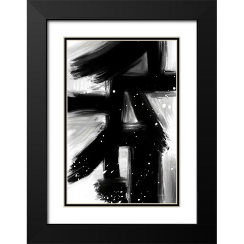Winter in Paris II Black Modern Wood Framed Art Print with Double Matting by Charro, Mercedes Lopez