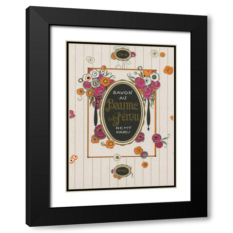 Art Nouveau I Black Modern Wood Framed Art Print with Double Matting by Wild Apple Portfolio