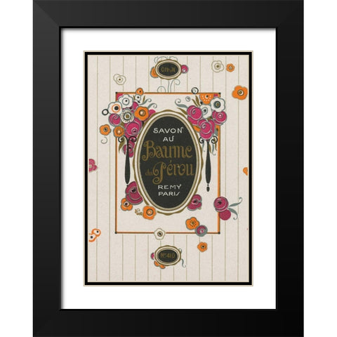Art Nouveau I Black Modern Wood Framed Art Print with Double Matting by Wild Apple Portfolio