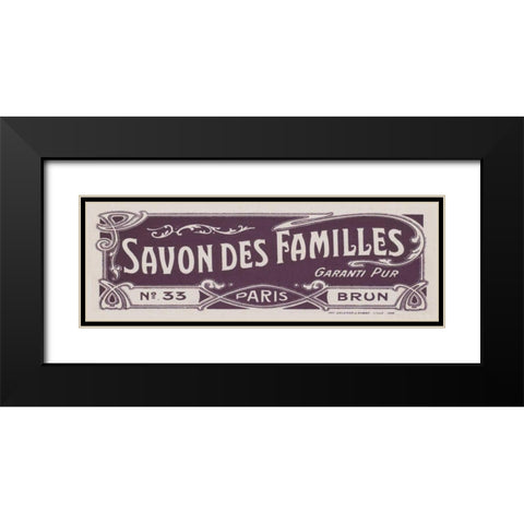 Art Nouveau II Black Modern Wood Framed Art Print with Double Matting by Wild Apple Portfolio