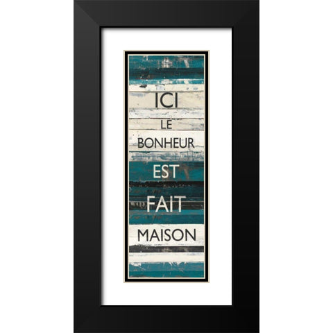 Blue Zephyr Quote IV Black Modern Wood Framed Art Print with Double Matting by Schick, Mike