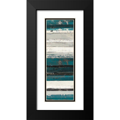 Blue Zephyr III Black Modern Wood Framed Art Print with Double Matting by Schick, Mike