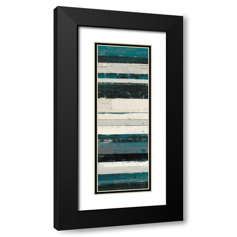 Blue Zephyr IV Black Modern Wood Framed Art Print with Double Matting by Schick, Mike