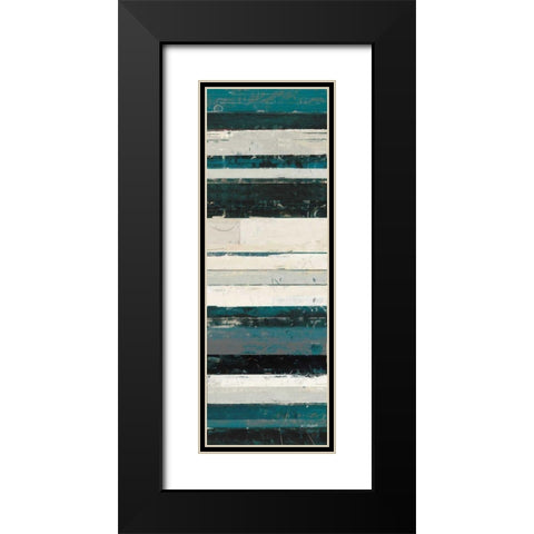 Blue Zephyr IV Black Modern Wood Framed Art Print with Double Matting by Schick, Mike