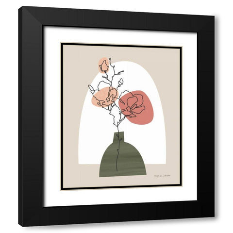 Potted Beauty I Black Modern Wood Framed Art Print with Double Matting by Gallagher, Megan