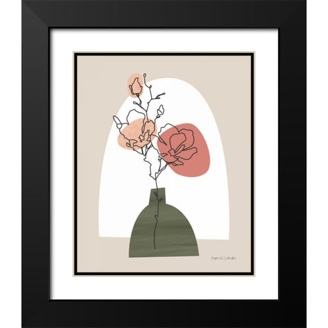 Potted Beauty I Black Modern Wood Framed Art Print with Double Matting by Gallagher, Megan