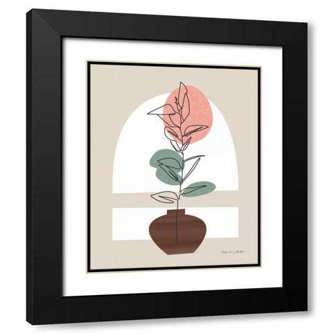 Potted Beauty II Black Modern Wood Framed Art Print with Double Matting by Gallagher, Megan