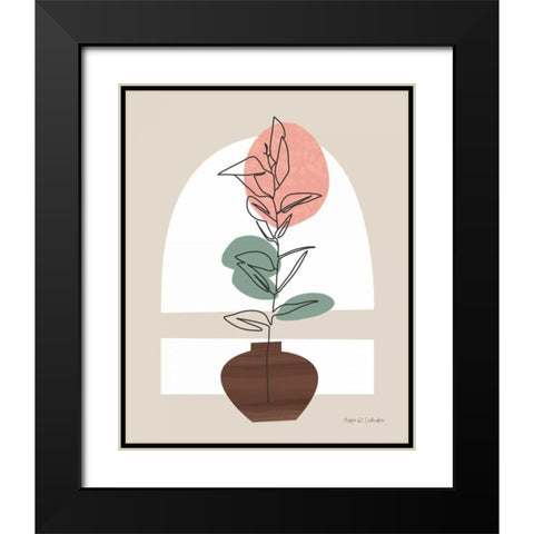 Potted Beauty II Black Modern Wood Framed Art Print with Double Matting by Gallagher, Megan
