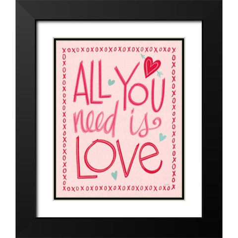 Love is Kind III Black Modern Wood Framed Art Print with Double Matting by Tavoletti, Anne