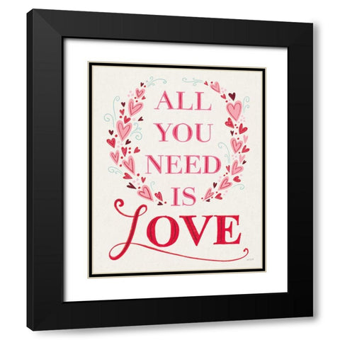 Love is Kind IV Black Modern Wood Framed Art Print with Double Matting by Tavoletti, Anne