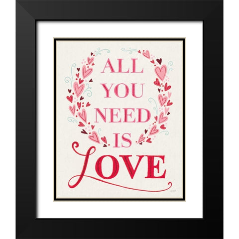 Love is Kind IV Black Modern Wood Framed Art Print with Double Matting by Tavoletti, Anne
