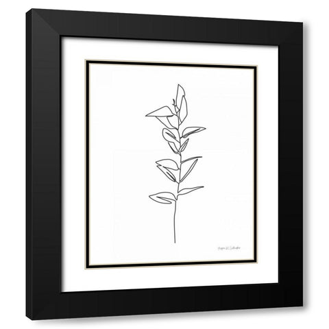 Potted Beauty IV Black Modern Wood Framed Art Print with Double Matting by Gallagher, Megan