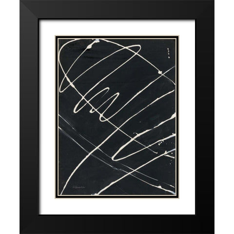 Fortitude I Black Modern Wood Framed Art Print with Double Matting by Hristova, Albena