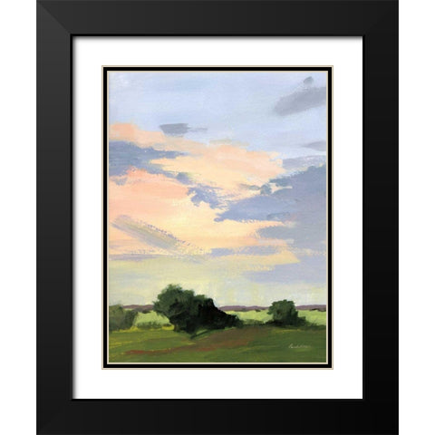 Skylight II v2 Black Modern Wood Framed Art Print with Double Matting by Munger, Pamela
