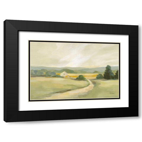 Sage Hills Barn Crop Black Modern Wood Framed Art Print with Double Matting by Vassileva, Silvia