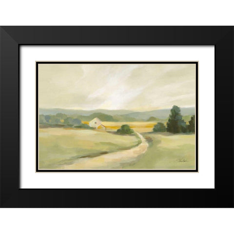 Sage Hills Barn Crop Black Modern Wood Framed Art Print with Double Matting by Vassileva, Silvia