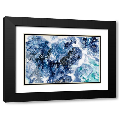 Tidal Reflection Crop Black Modern Wood Framed Art Print with Double Matting by Vassileva, Silvia