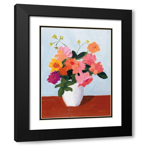 Brightness in Bloom Black Modern Wood Framed Art Print with Double Matting by Munger, Pamela