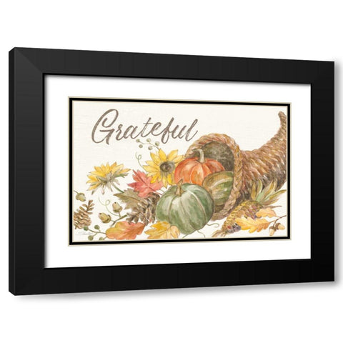 Happy Harvest II Black Modern Wood Framed Art Print with Double Matting by Vassileva, Silvia