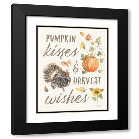 Happy Harvest VI Black Modern Wood Framed Art Print with Double Matting by Vassileva, Silvia