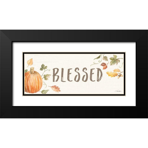 Happy Harvest X Black Modern Wood Framed Art Print with Double Matting by Vassileva, Silvia