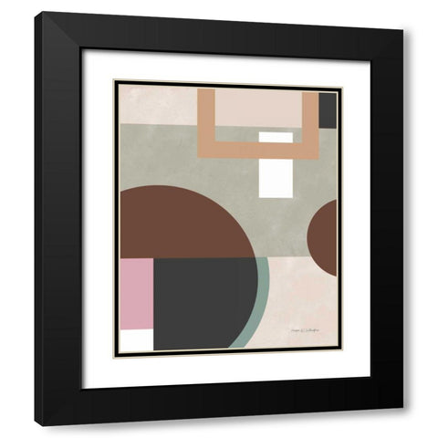 Soft Modern II Black Modern Wood Framed Art Print with Double Matting by Gallagher, Megan
