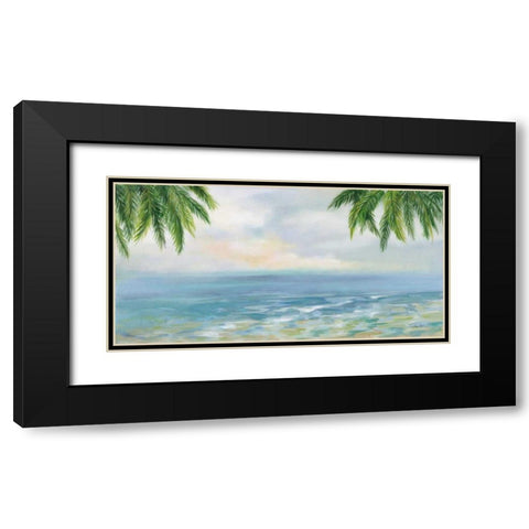 Island Morning Black Modern Wood Framed Art Print with Double Matting by Vassileva, Silvia