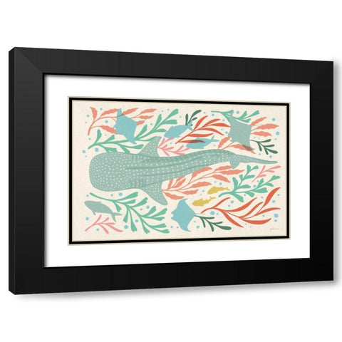 Under the Sea I Black Modern Wood Framed Art Print with Double Matting by Penner, Janelle