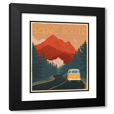 Born to Roam III Black Modern Wood Framed Art Print with Double Matting by Penner, Janelle