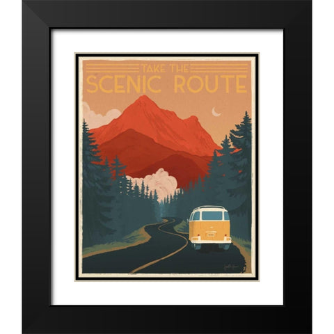 Born to Roam III Black Modern Wood Framed Art Print with Double Matting by Penner, Janelle